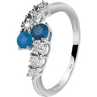 Ring Bliss Woman in White Gold Zaffiro 0.42 Ct 20085209 - 20085209